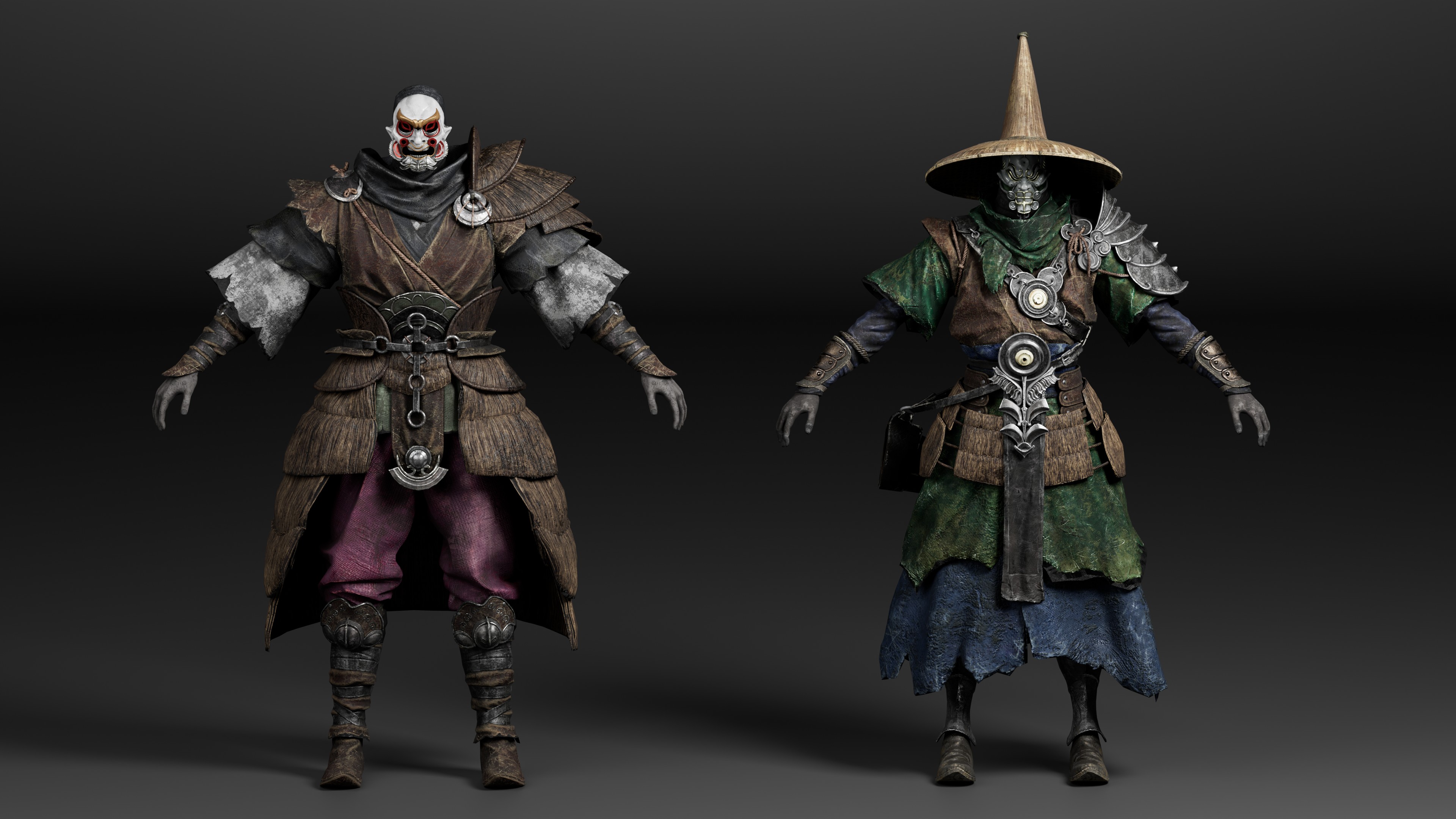 Phantom Blade Zero character render — blade and arrow characters