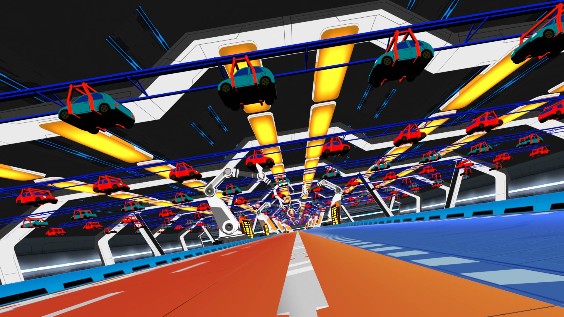 Sonic Racing: Crossworlds — background flat base color with gradient